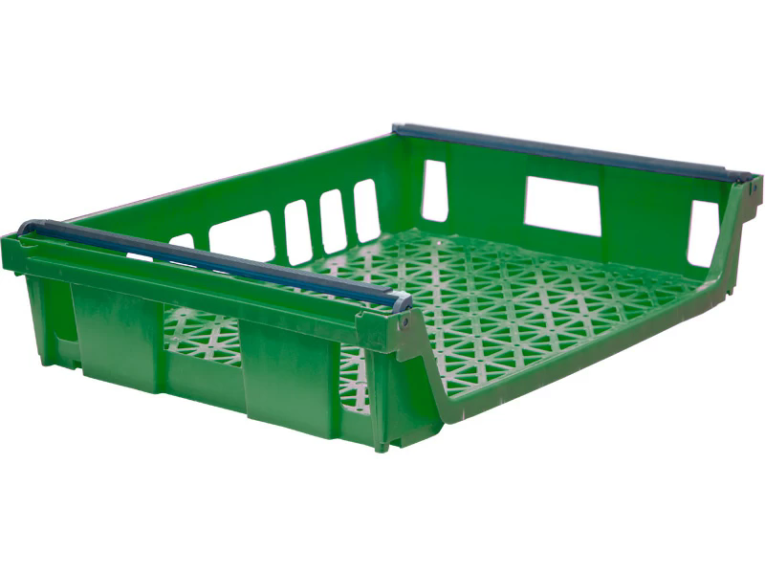 Ящик 744х557х167 со складываемыми ручками зелёный купить в Ставрополе Ящик 744х557х167 со складываемыми ручками зелёный купить в Ставрополе