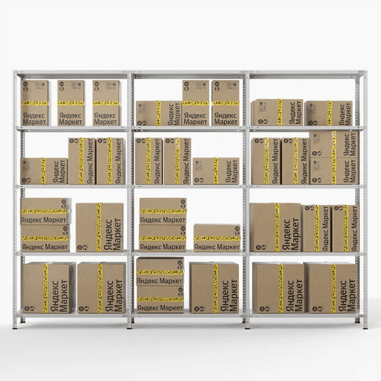 Стеллаж ПВЗ Яндекс Маркет 2000х3000х400 5 полок купить в Ставрополе Стеллаж ПВЗ Яндекс Маркет 2000х3000х400 5 полок купить в Ставрополе
