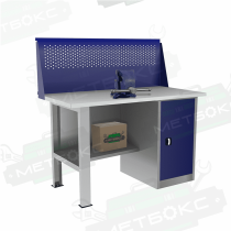 Однотумбовый слесарный верстак ВП-2/1,2 с экраном Однотумбовый слесарный верстак ВП-2/1,2 с экраном