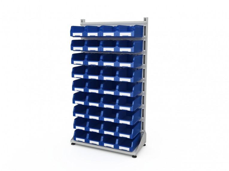 Стеллаж для пластиковых лотков SORTEX односторонний 1800x1000x450.03 купить в Ставрополе