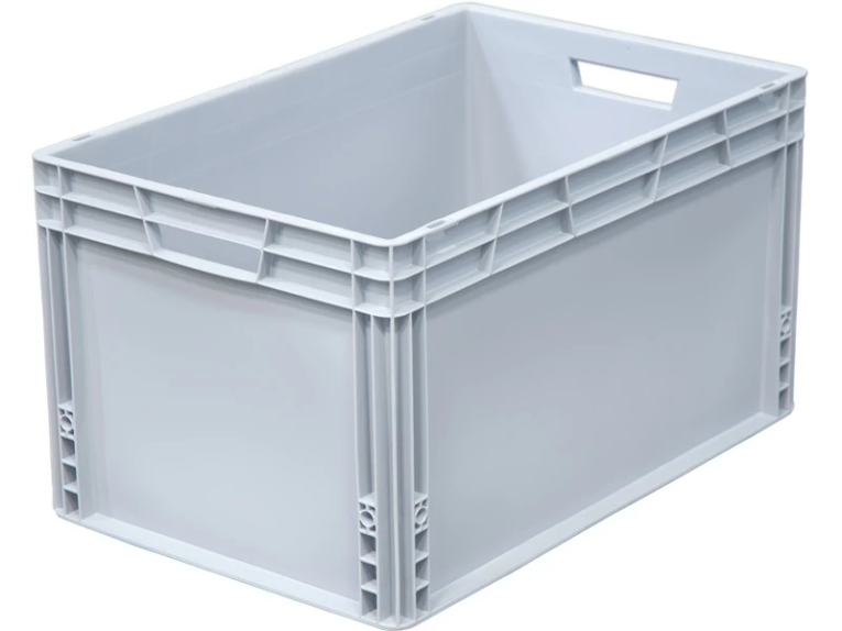 Ящик 600х400х320 сплошной, усиленное дно, цв. серый купить в Ставрополе