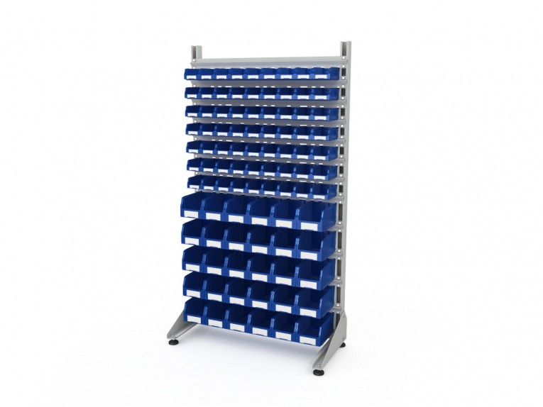 Стеллаж для пластиковых лотков SORTEX односторонний 1800x1000x450.04 купить в Ставрополе