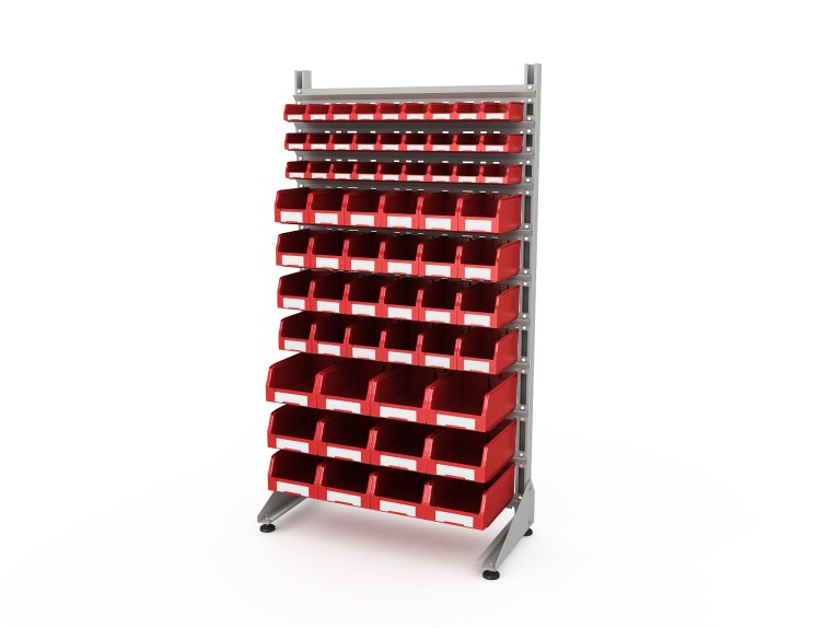 Стеллаж для пластиковых лотков SORTEX односторонний 1800x1000x450.05 купить в Ставрополе