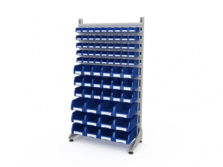 Стеллаж для пластиковых лотков SORTEX односторонний 1800x1000x450.06 купить в Ставрополе