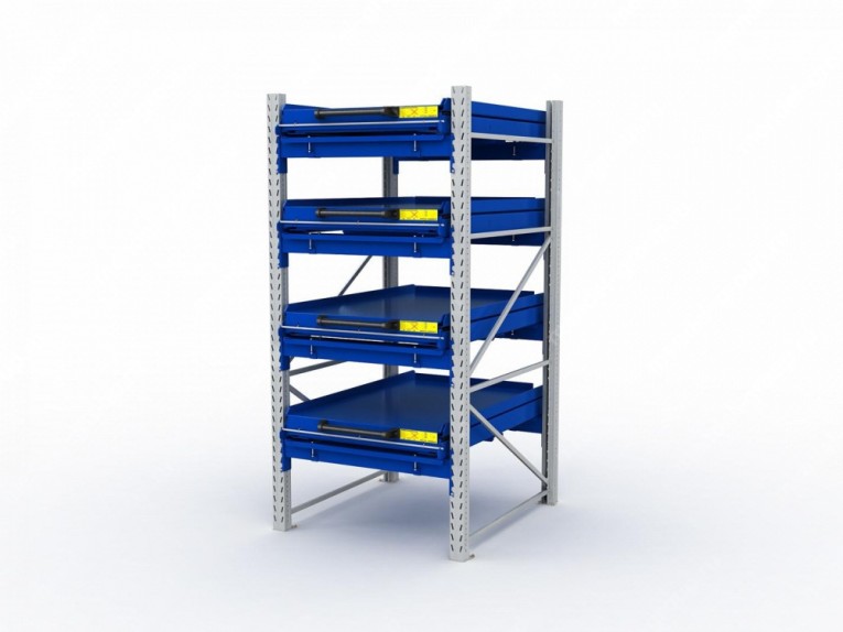 Стеллаж с выкатными платформами S-HEAVY 1000/900 (4 яруса хранения) купить в Ставрополе Стеллаж с выкатными платформами S-HEAVY 1000/900 (4 яруса хранения) купить в Ставрополе