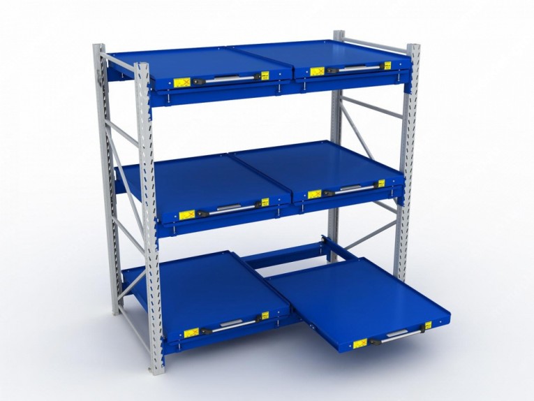 Стеллаж с выкатными платформами S-HEAVY 500 (3 яруса хранения) купить в Ставрополе Стеллаж с выкатными платформами S-HEAVY 500 (3 яруса хранения) купить в Ставрополе