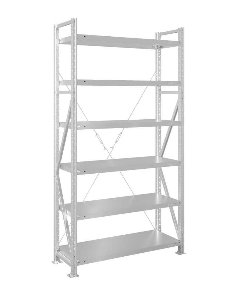 Стеллаж MS U 3000x700x500 6 полок (400 кг, металл) купить в Ставрополе Стеллаж MS U 3000x700x500 6 полок (400 кг, металл) купить в Ставрополе