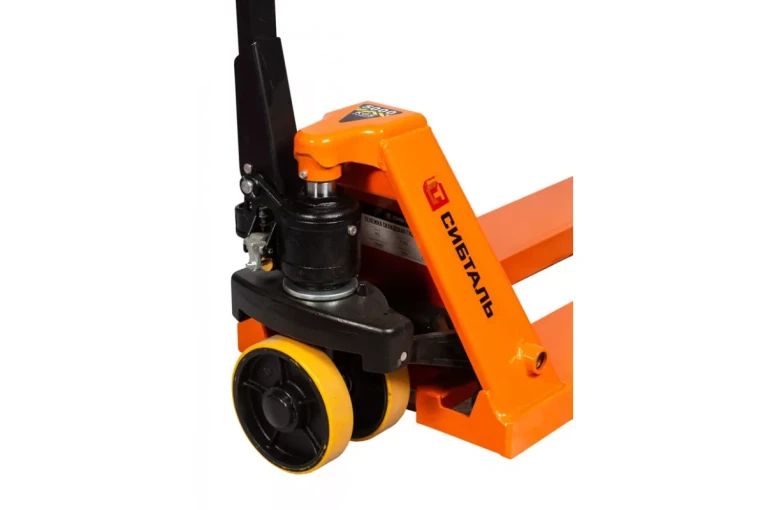 Гидравлическая тележка (рокла) ACR, 5 т, Вилы: 1150 Х 550, СибТаль, полиуретановые колеса купить в Ставрополе