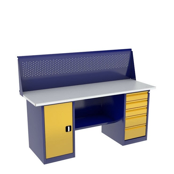 Верстак с тумбой и драйвером ВП-4/1,6 с экраном купить в Ставрополе